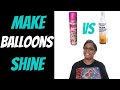 How to make balloons shine | Balloon garland hoop tutorial