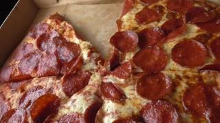Little Caesars Extra Most Bestest Pizza!! More Cheese,More Pepperoni!! 2017 Food Reviews!!