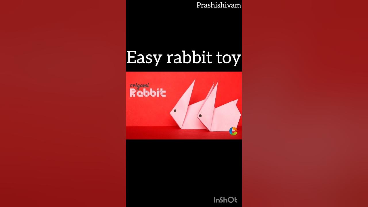 easy rabbit toy How to Make Origami Paper Craft Rabbit Toy for KidsPaper Crafting Easy Kids