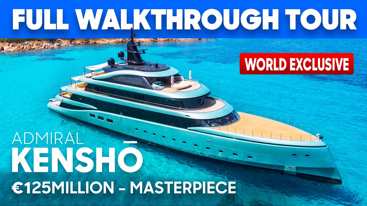 😍 Inside Kenshō: World Exclusive €125 Million Superyacht Tour