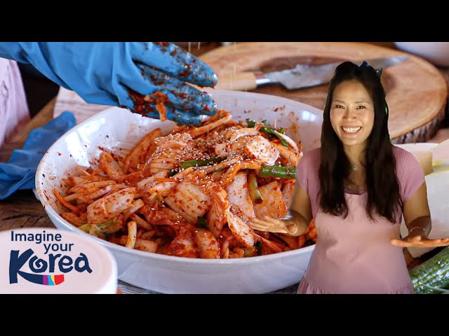 We Make Kimchi, Creamy Kimchi Pasta & Kimchi Kimbap Together! | Seonkyoung Longest