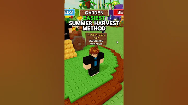 EASIEST Summer Harvest METHOD in Grow A Garden #roblox #growagarden