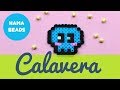 💀💀 HAMA BEADS de CALAVERA 💀💀 PATRONES ❇️ PATTERN FREE SKULL ❇️ PERLINE HAMA CRANIO ❇️