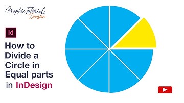 Een cirkel in gelijke delen verdelen in Adobe Indesign