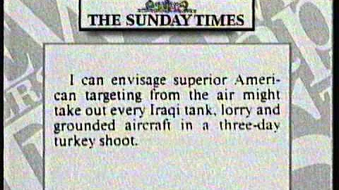 What The Papers Say: Edward Pearce on first gulf w...