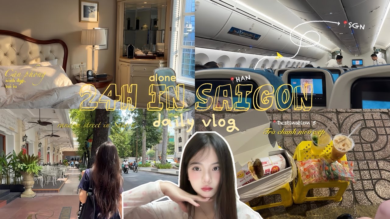 Một mình ở Sài Gòn mình làm gì, tự checkin, ăn bánh mì, skincare, đi chơi,…#vlog