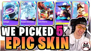 WE PICKED 5 EPIC SKIN in ONE GAME! ft. @Phil / Youmuus  @Fwii  Pokémon UNITE
