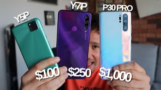 Huawei battle: VERY CHEAP vs CHEAP vs EXPENSIVE | Which one is more convenient? | Y5P Y7P P30Pro