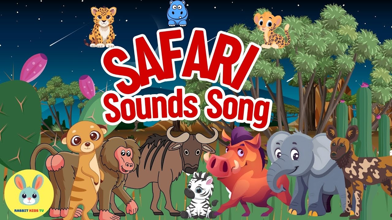 Safari of Animal Sounds Song | Zoo Animal Sounds Song | Animal Sounds ...