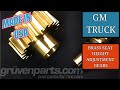 GruvenParts GM Truck Brass Gear Seat Repair