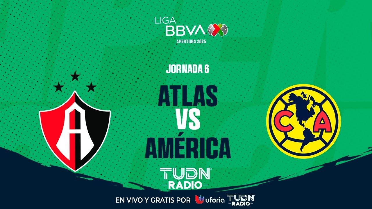 EN VIVO🔴| ATLAS VS AMÉRICA | JORNADA 6- LIGA MX APERTURA 2025 - YouTube