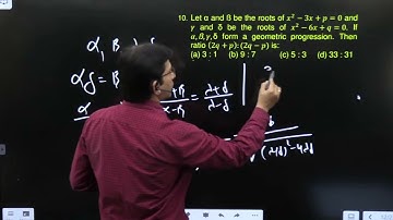 Let α and ß be the roots of x^2-3x+p=0 and γ and δ be the roots of x^2-6x+q=0. If α,ß,γ,δ form a
