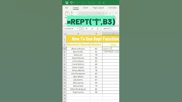 How to use REPT function in Excel | Excel Tips #excel #shorts #shortsvideo