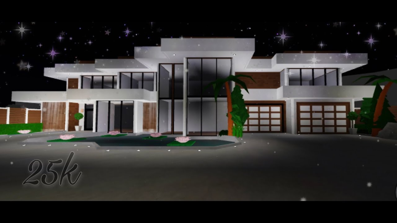 Read Comments Bloxburg Modern Mansion Exterior Only Speedbuild Hot