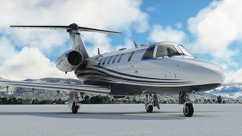 Flying the Cessna Citation CJ4 from Salzburg to Sion in Microsoft Flight Simulator
