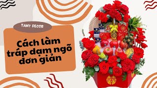 Cách làm tráp dạm ngõ đẹp đơn giản