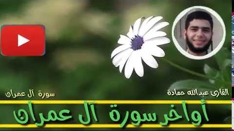 آيات تدعوا للتفكر في خلق السماوات و الارض يتلوها القارئ عبدالله حمادة- تلاوة رائعة-