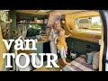 Unique LUXURY OFF-GRID van | Family of 3 full time van life.