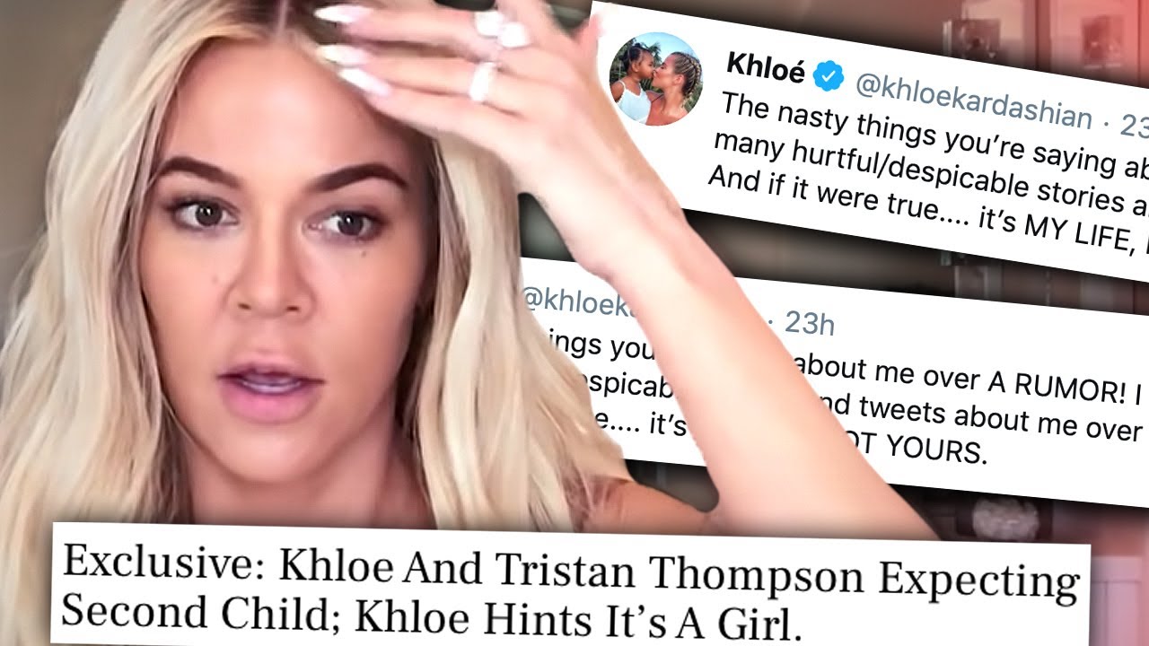 Khloe Kardashian REACTS to rumors she's pregnant with her second child!