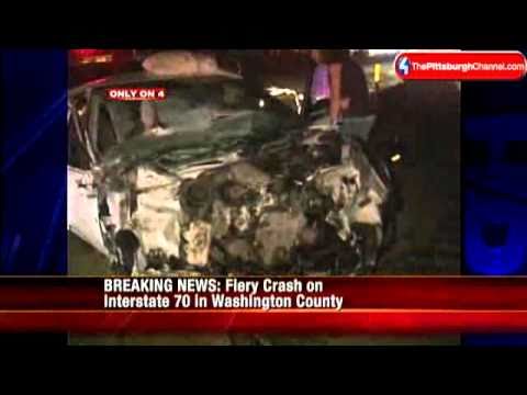 Fiery Crash Erupts On I-70 In Washington Co. - YouTube