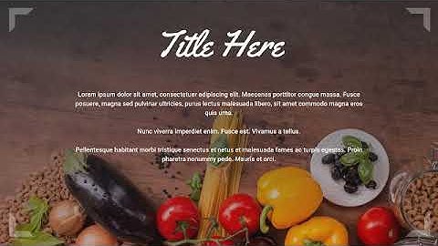 Italian Pasta Kitchen - PPT Template