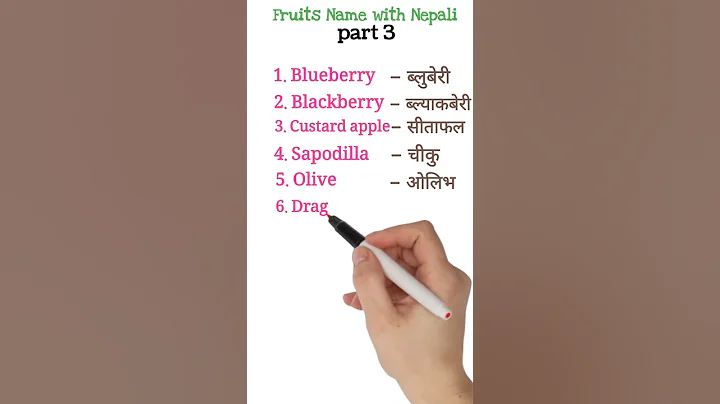 fruits Name with Nepali part 3 #english #vocabs #englishlanguage #ieacademy #spokenenglish #istiyab