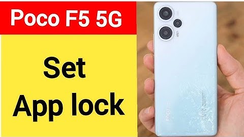 how to set App lock, Poco F5 5G me Applock kaise set kare
