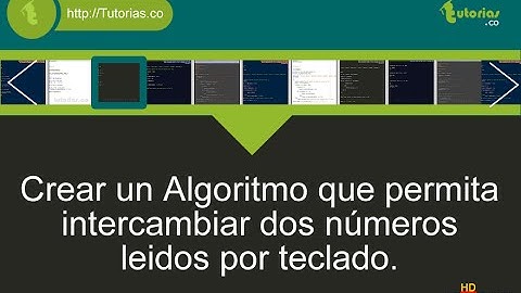 variables – pseudocodigo (intercambiar dos números)