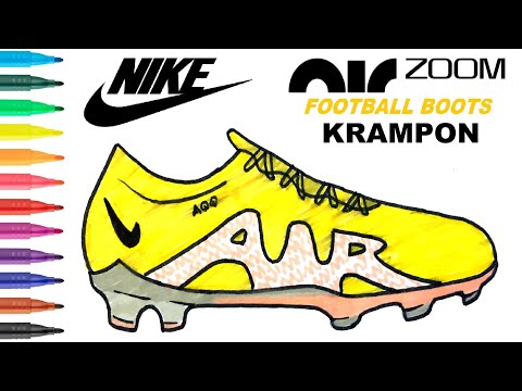 Easy Drawing Nike Air Football Boots I Kolay Nike Air Krampon Çizimi I Krampon Nasıl Çizilir?
