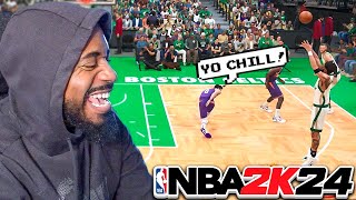 Trash talking cousin called me out in NBA 2K24 Play Now Online!