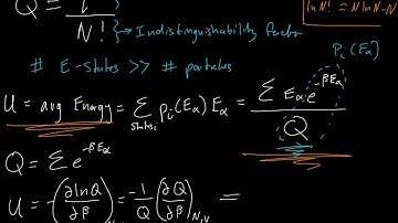 Statistical Mechanics Recap and Example Questions (Nov. 13, 2017)