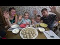 МУКБАНГ ХИНКАЛИ И ПЕЛЬМЕНИ НА ОБЕД | MUKBANG KHINKALI AND DUMPLINGS FOR LUNCH #mukbang #мукбанг