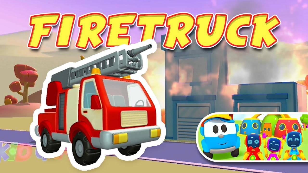 Leo the Truck & the Firetruck - Game Play - Skid Game TV