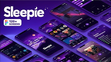 Sleepie - Sleep Sounds & Meditation Mobile App | UI Kit | 120+ Screens | UX&UI Design
