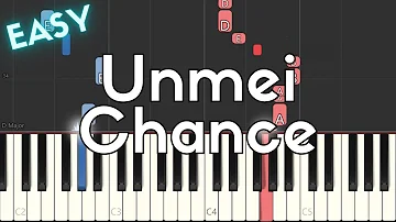 Unmei Chance (運命ちゃん) - Mission: Yozakura family (夜桜さんちの大作戦) | EASY Anime Piano Tutorial