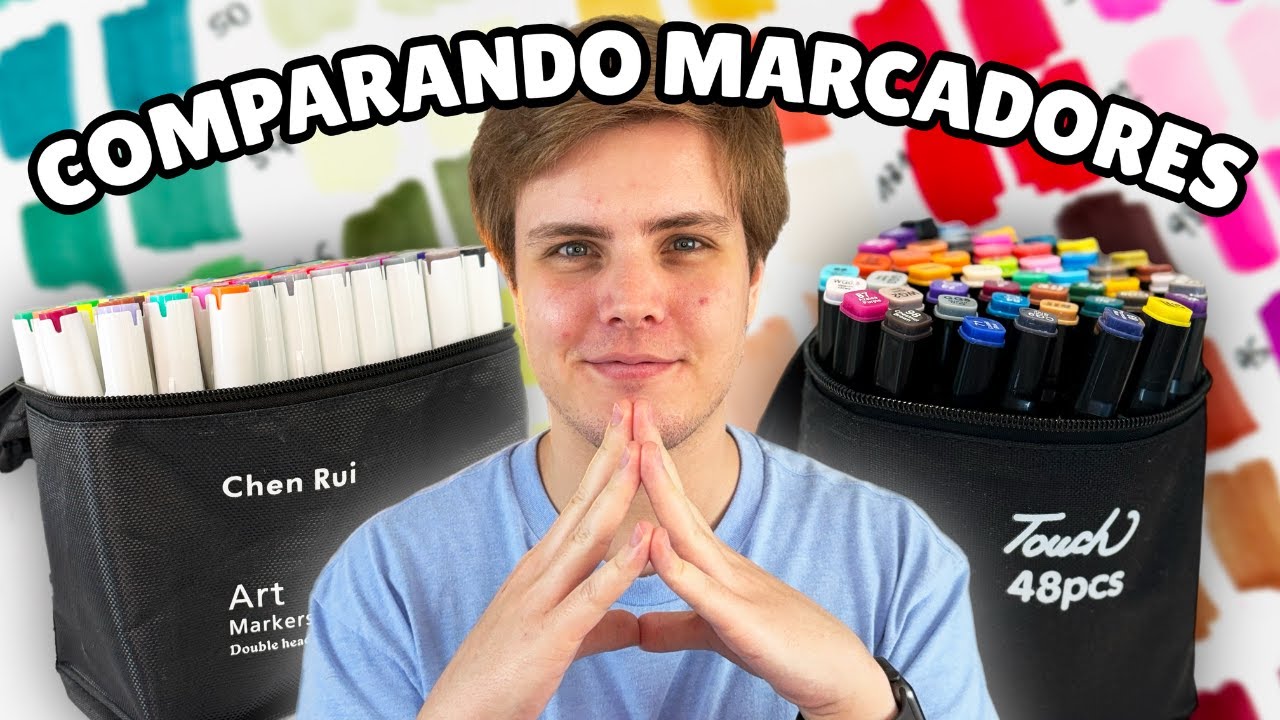 Comparando Marcadores Baratinhos de Desenho - Chen Rui vs Touch