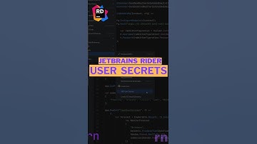 .NET User Secrets | JetBrains Rider | ASP NET Core