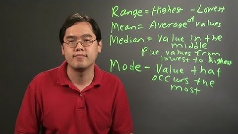 How to Find the Range, Mean, Median & Mode in Statistics : Statistics 101