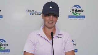 Maja Stark Saturday Flash Interview 2024 JM Eagle LA Championship © LPGA Tour