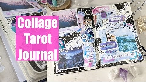 Journal with me as I pull a card and create a collage journal page | Tarot Journal