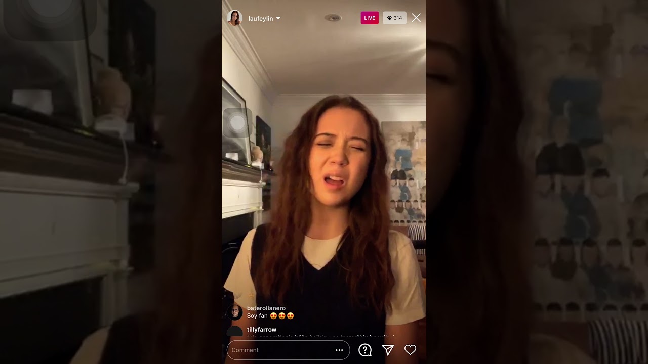 Laufeylin sang her own song (Street by Street) - Instagram Live Session