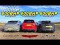 THE HEAVY WEIGHTS TRACKHAWK V URUS V TURBO GT DRAG RACE 