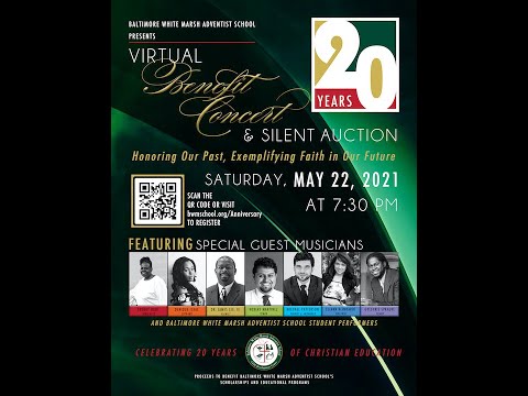 20th Anniversary Baltimore White Marsh Adventist School Benefit Concert