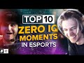 xQc Reacts to The Top 10 Zero IQ Moments in Esports History | xQcOW