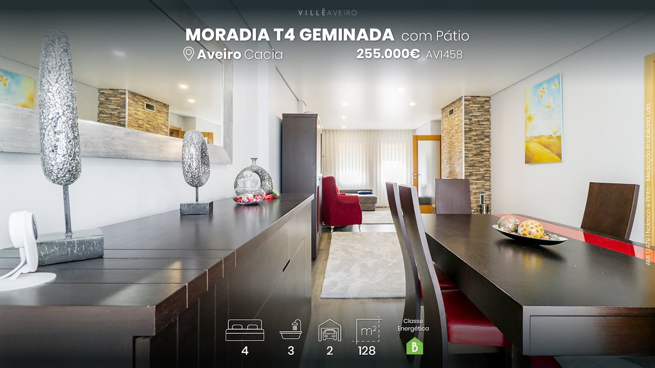 Vendido Moradia T4 geminada, em Cacia Aveiro AV1458 YouTube