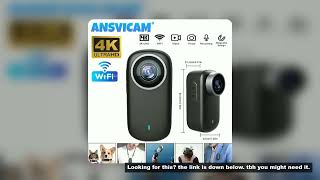 ANSVICAM 4K WiFi Thumb Sports Camera Motorcycle Bike Waterproof DV Cycling Recorder Magnetic Outdoor