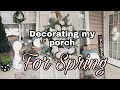 Spring Small Front Porch |Makeover  Patio | Clean Makeover Patio w/me 2022