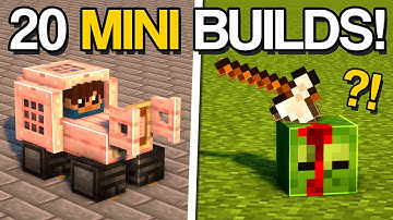 Minecraft: 20+ MINI Build Hacks & Ideas!