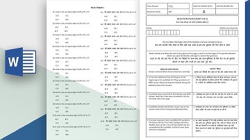 How to Create Bilingual MCQs Question paper in Microsoft Word 2019