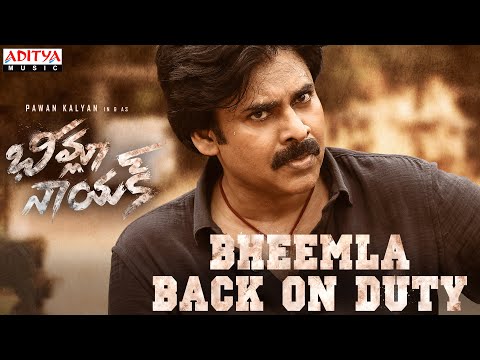 Bheemla Back On Duty | Bheemla Nayak Songs | Pawan Kalyan | Rana |Trivikram |SaagarKChandra |ThamanS